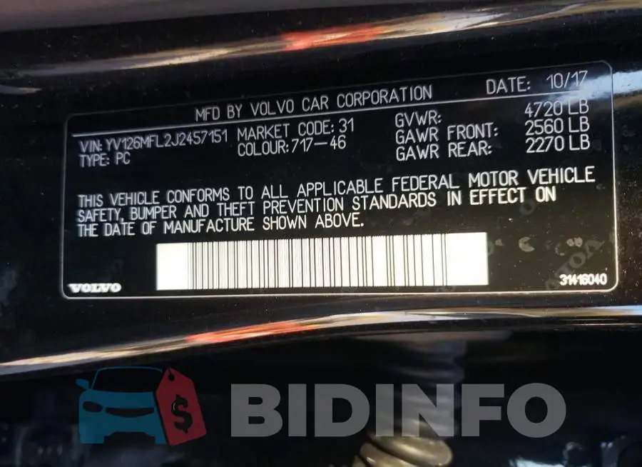 YV126MFL2J2457151 Photo# 12