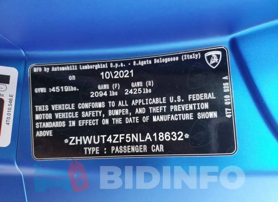 ZHWUT4ZF5NLA18632 Photo# 12
