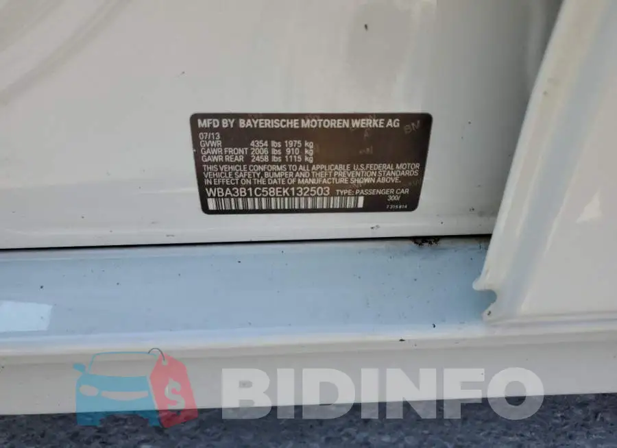 WBA3B1C58EK132503 Photo# 12