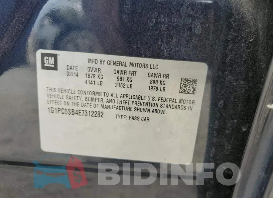 1G1PC5SB4E7312282 Photo# 12
