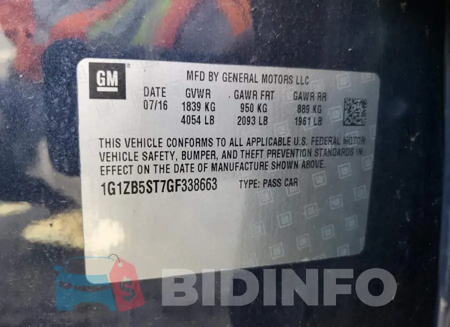 1G1ZB5ST7GF338663 Photo# 12