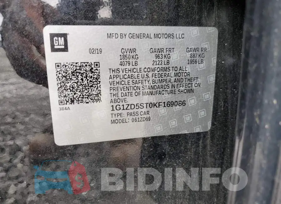 1G1ZD5ST0KF169086 Photo# 12