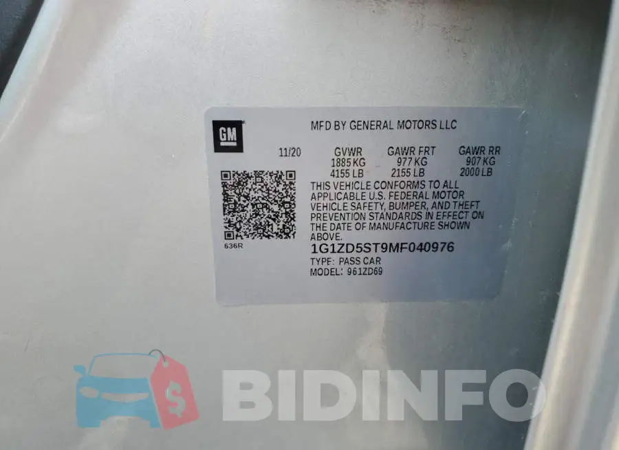 1G1ZD5ST9MF040976 Photo# 12