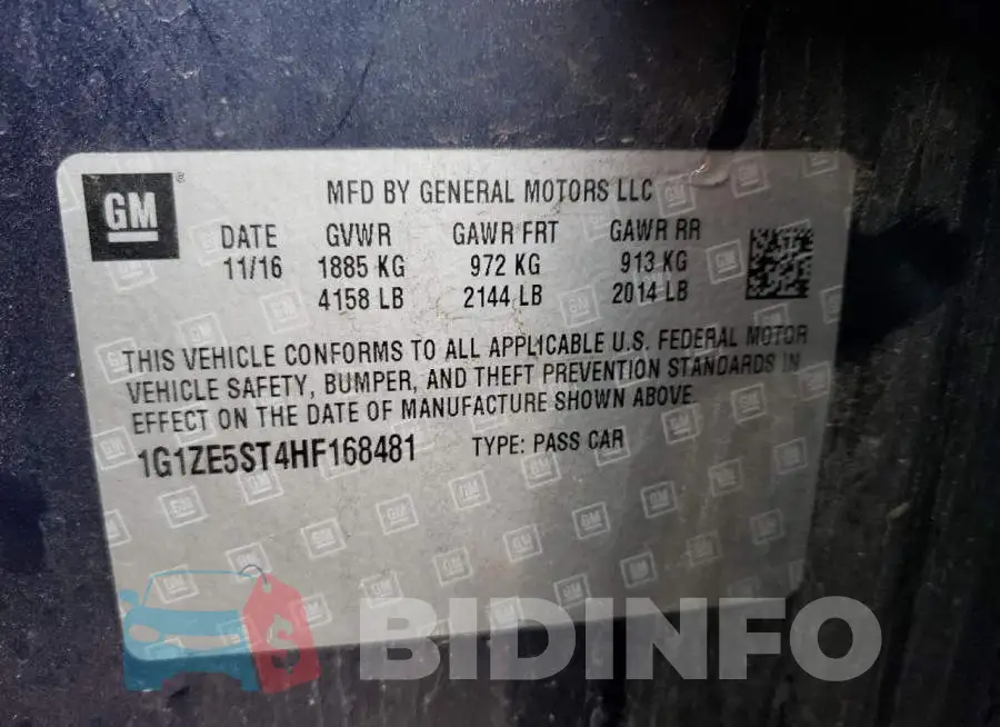 1G1ZE5ST4HF168481 Photo# 12