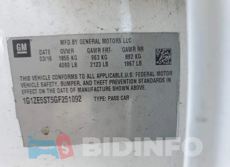 1G1ZE5ST5GF251092 Photo# 12