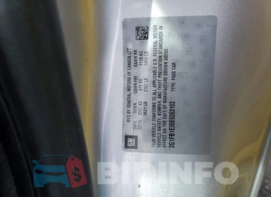 2G1FB1E38E9263162 Photo# 12