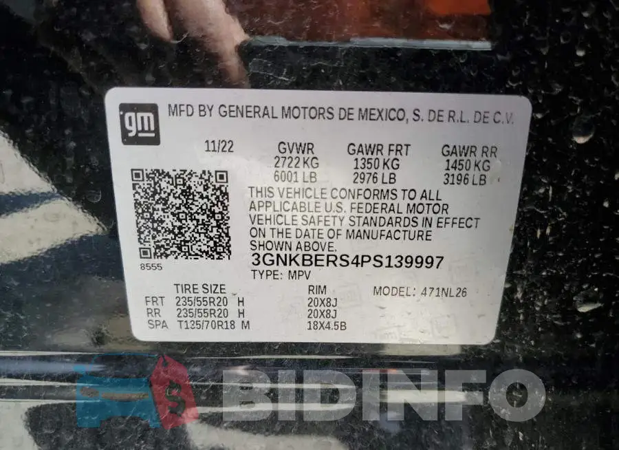 3GNKBERS4PS139997 Photo# 12