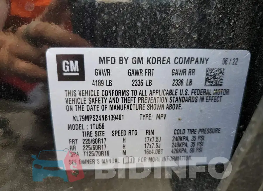 KL79MPS24NB139401 Photo# 13