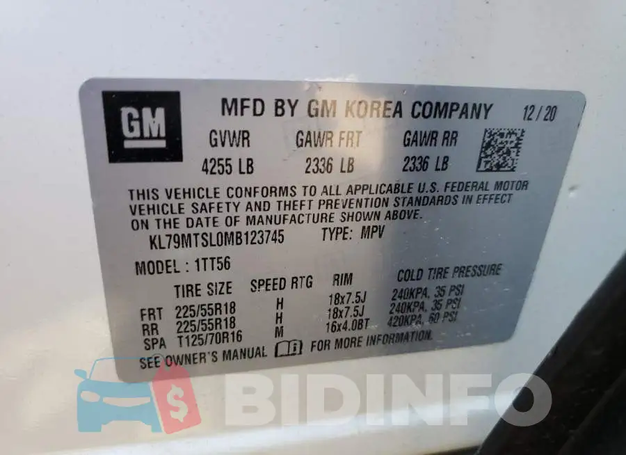 KL79MTSL0MB123745 Photo# 14