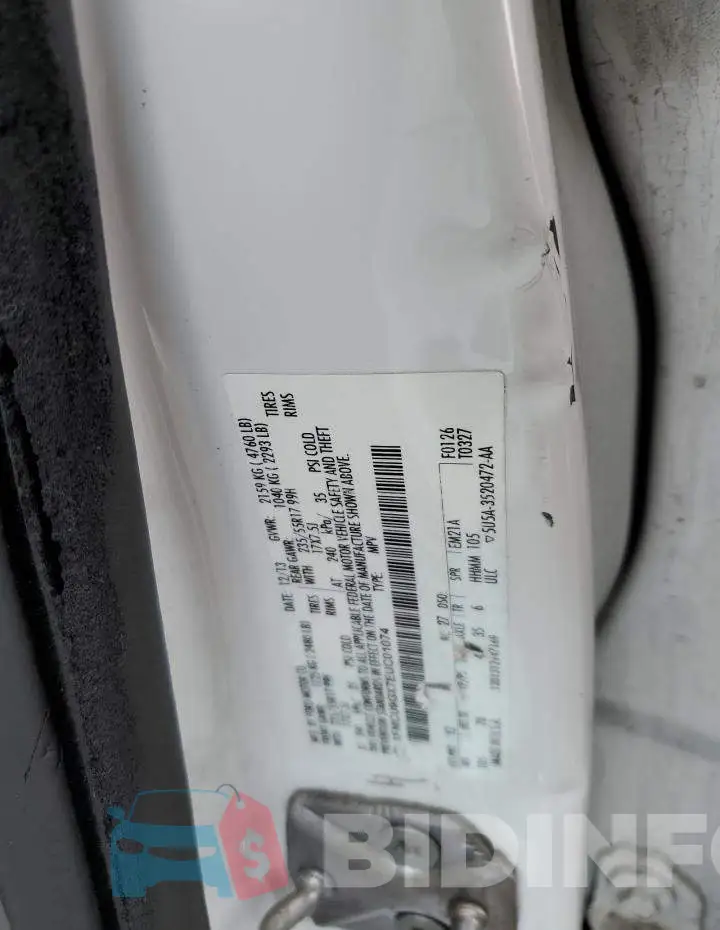 1FMCU9GX7EUC01074 Photo# 12