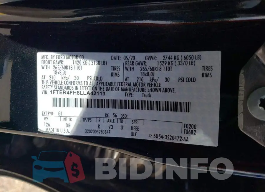 1FTER4FH8LLA42113 Photo# 12