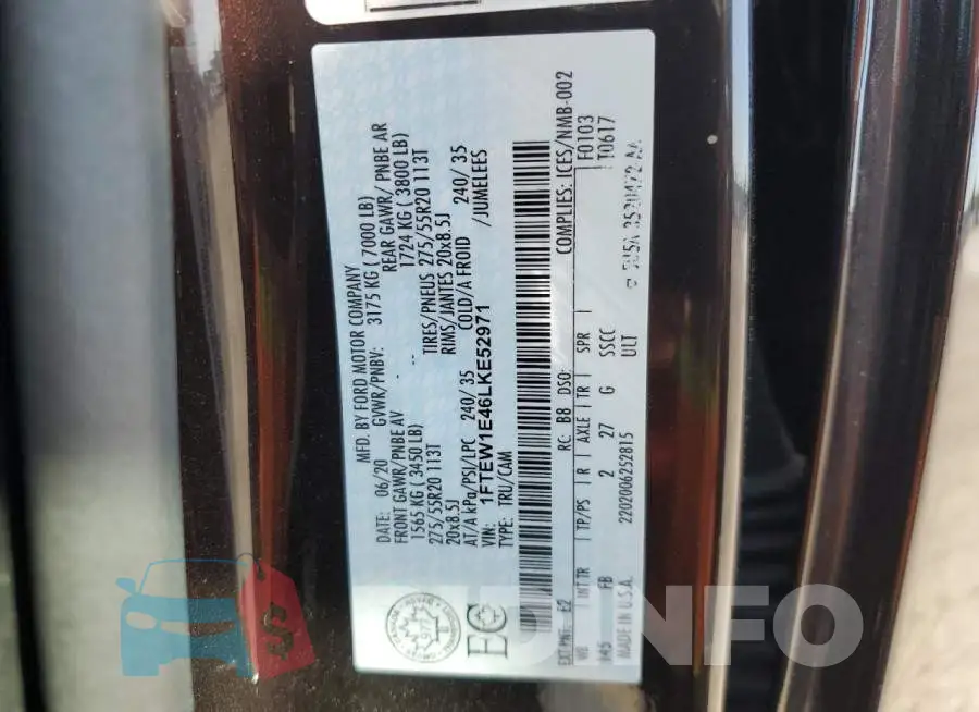 1FTEW1E46LKE52971 Photo# 12