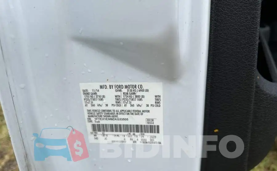 1FTEX1EM6EKG33505 Photo# 10