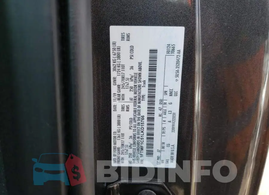 1FTMF1C51LKD15766 Photo# 13