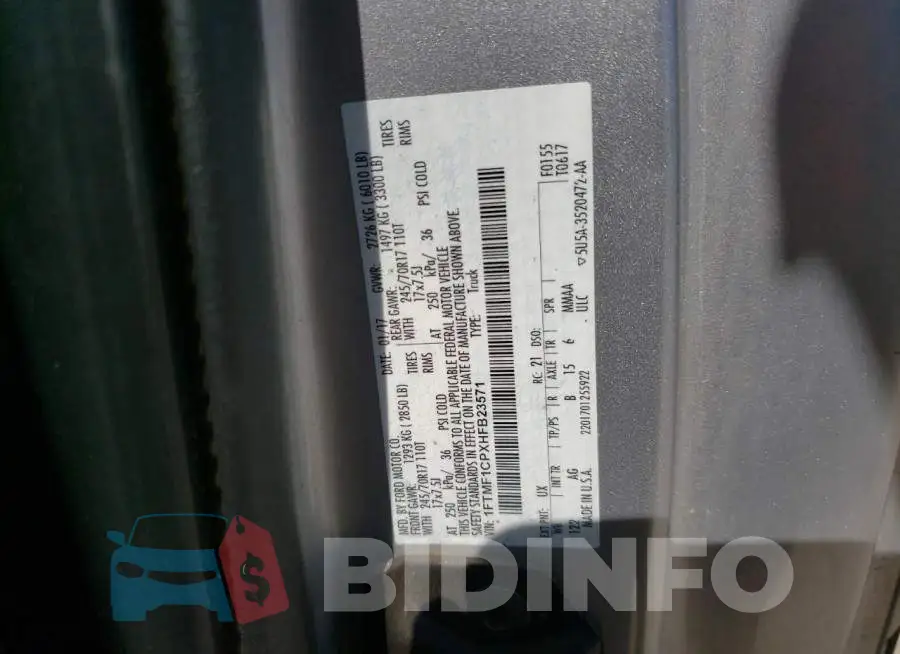 1FTMF1CPXHFB23571 Photo# 12