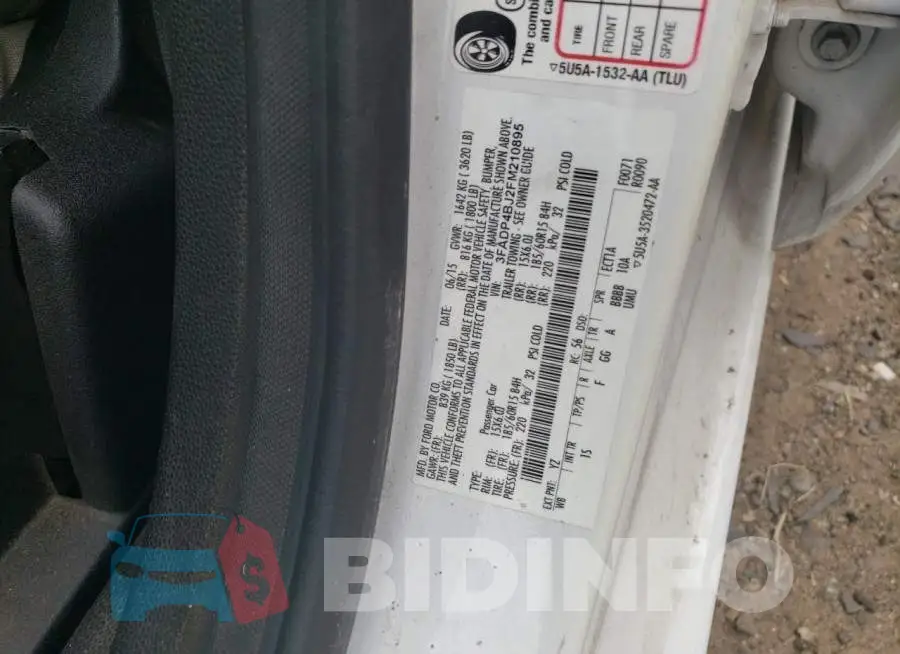 3FADP4BJ2FM210895 Photo# 12