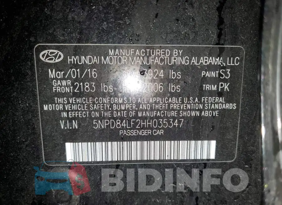 5NPD84LF2HH035347 Photo# 12