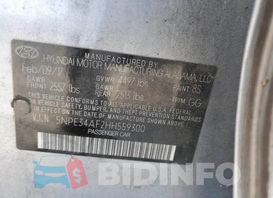 5NPE34AF2HH559300 Photo# 12