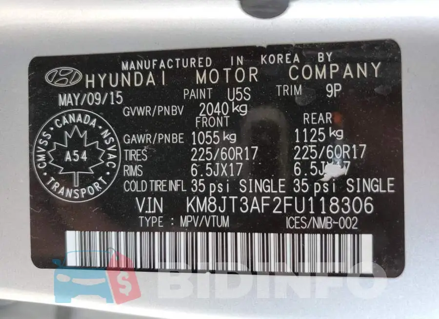KM8JT3AF2FU118306 Photo# 13