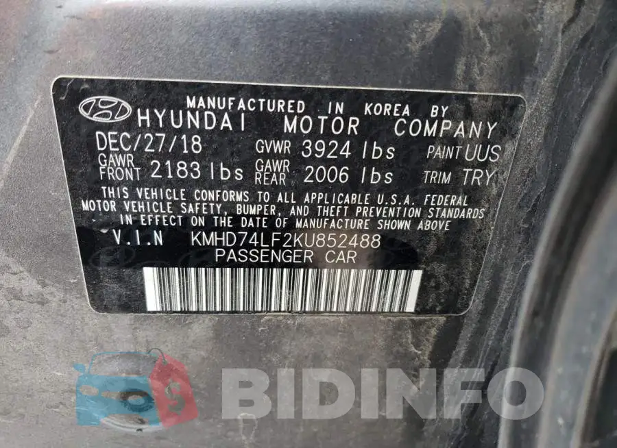 KMHD74LF2KU852488 Photo# 13