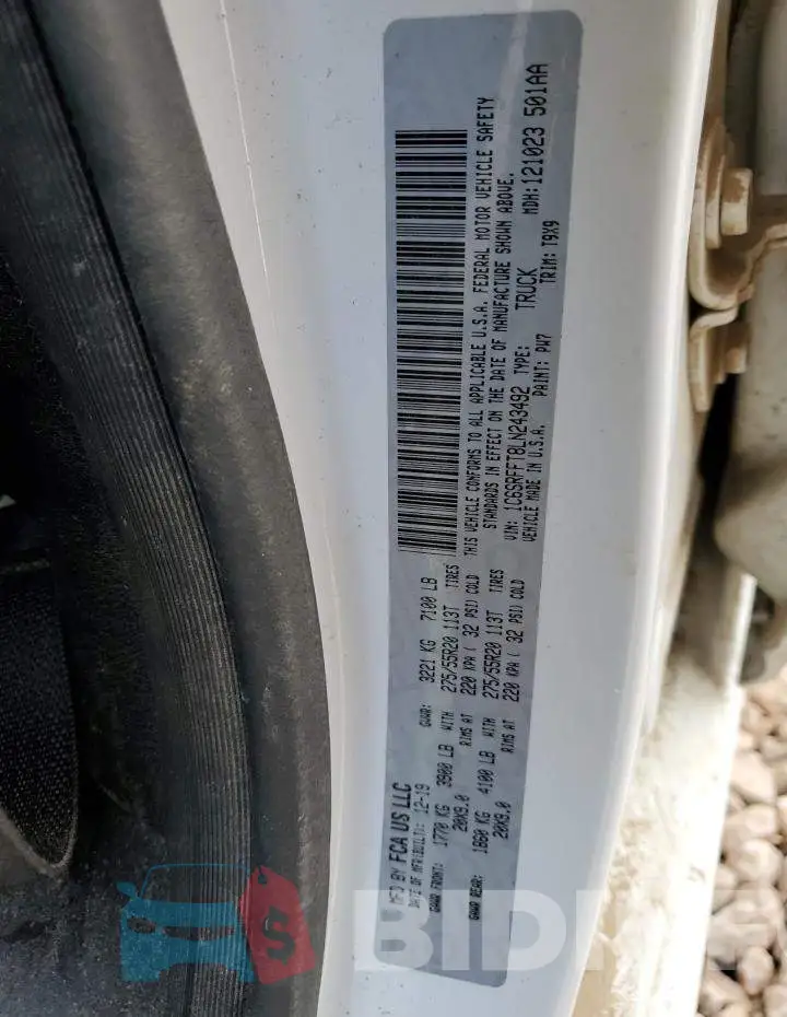 1C6SRFFT8LN243492 Photo# 12