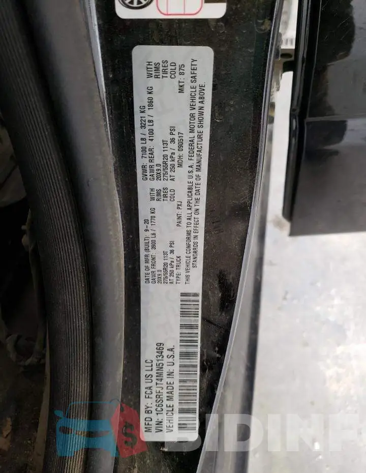 1C6SRFJT4MN513469 Photo# 13