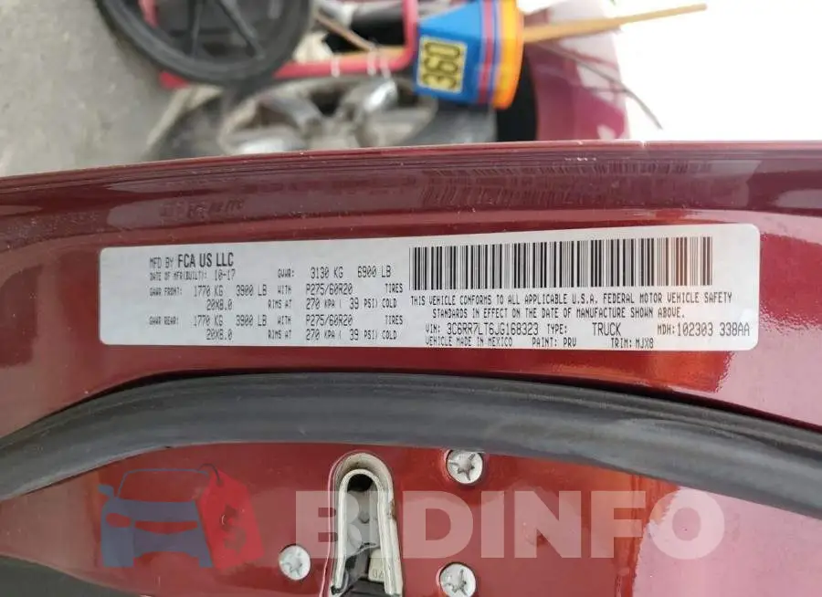 3C6RR7LT6JG168323 Photo# 12