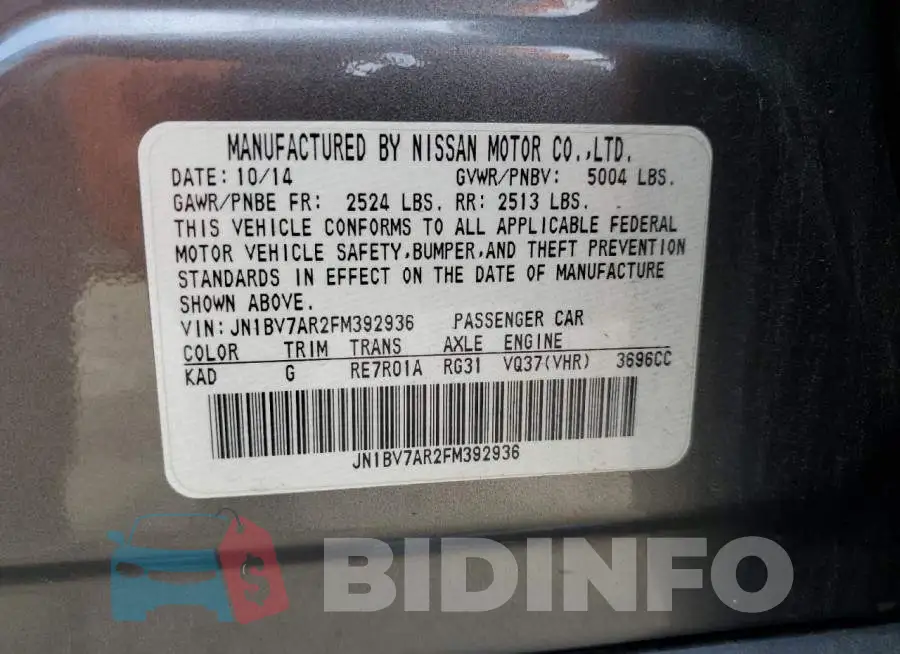 JN1BV7AR2FM392936 Photo# 12