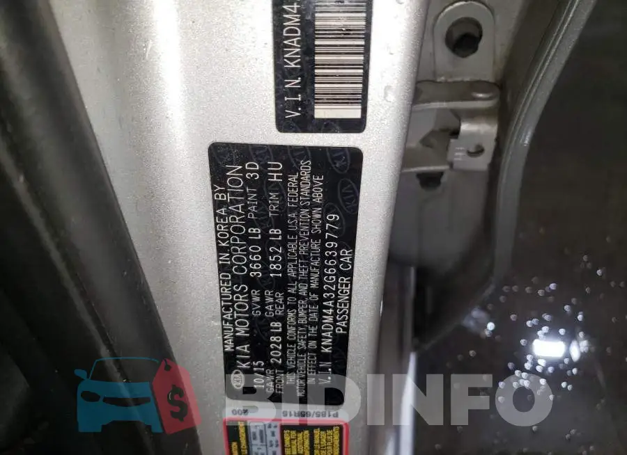 KNADM4A32G6639779 Photo# 12