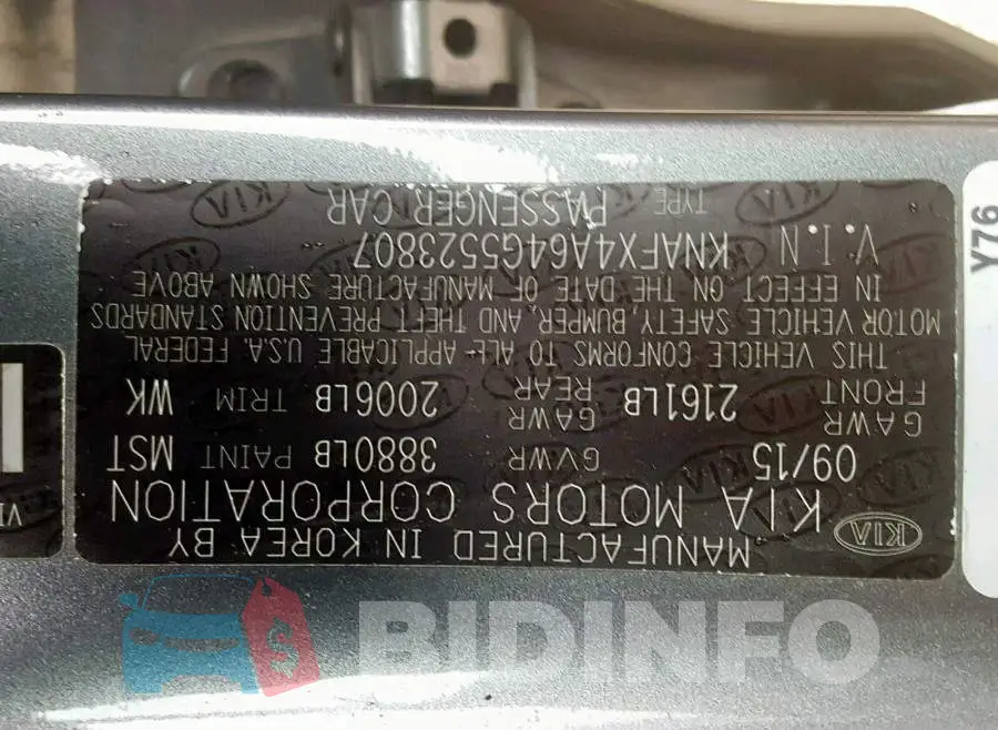 KNAFX4A64G5523807 Photo# 10
