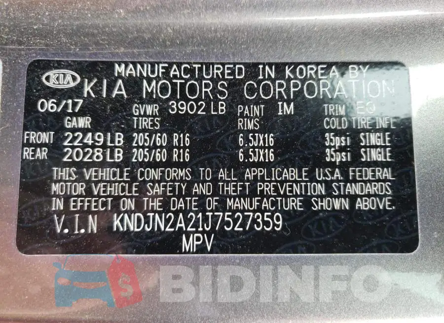 KNDJN2A21J7527359 Photo# 12