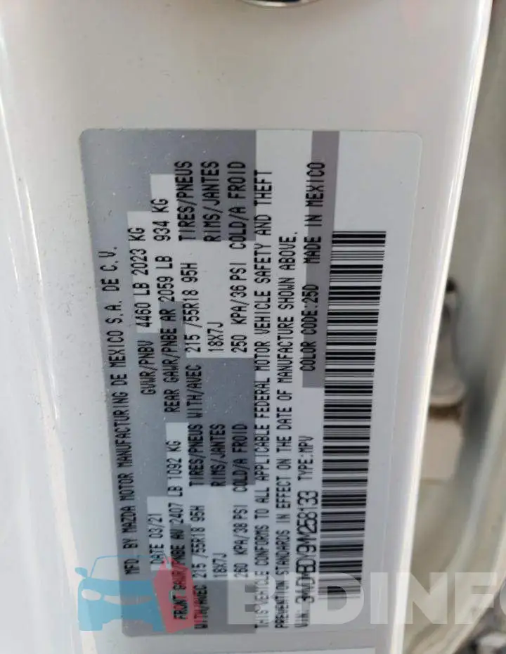 3MVDMBDY9MM258133 Photo# 12