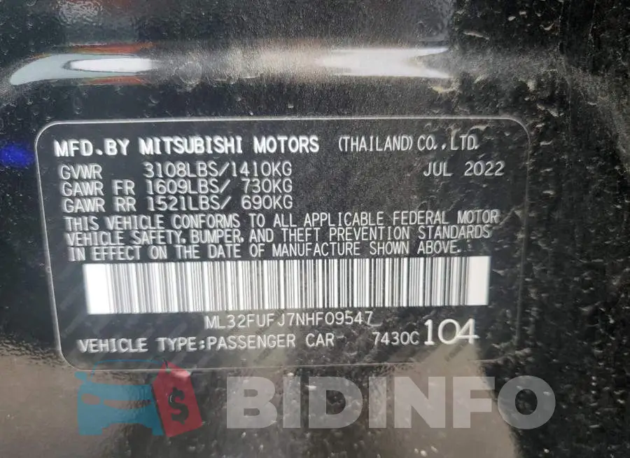 ML32FUFJ7NHF09547 Photo# 12