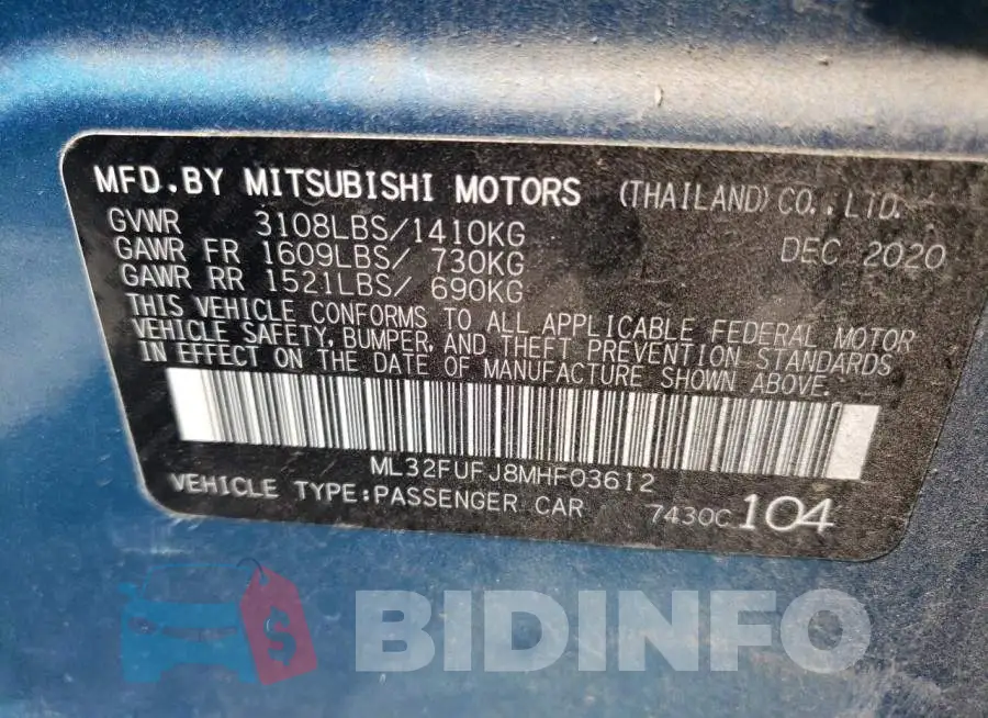ML32FUFJ8MHF03612 Photo# 12