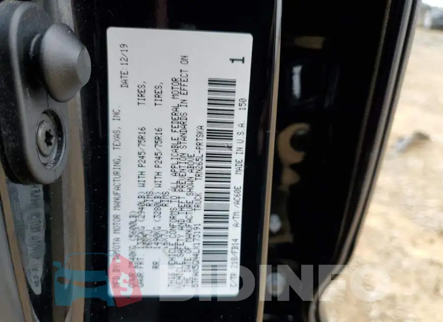 5TFAX5GN4LX173191 Photo# 12