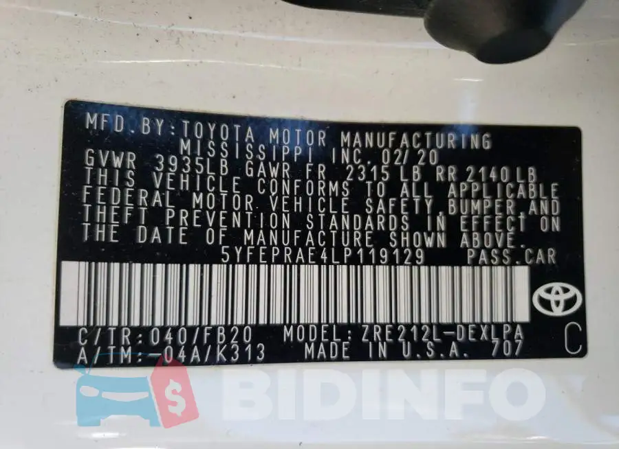 5YFEPRAE4LP119129 Photo# 12