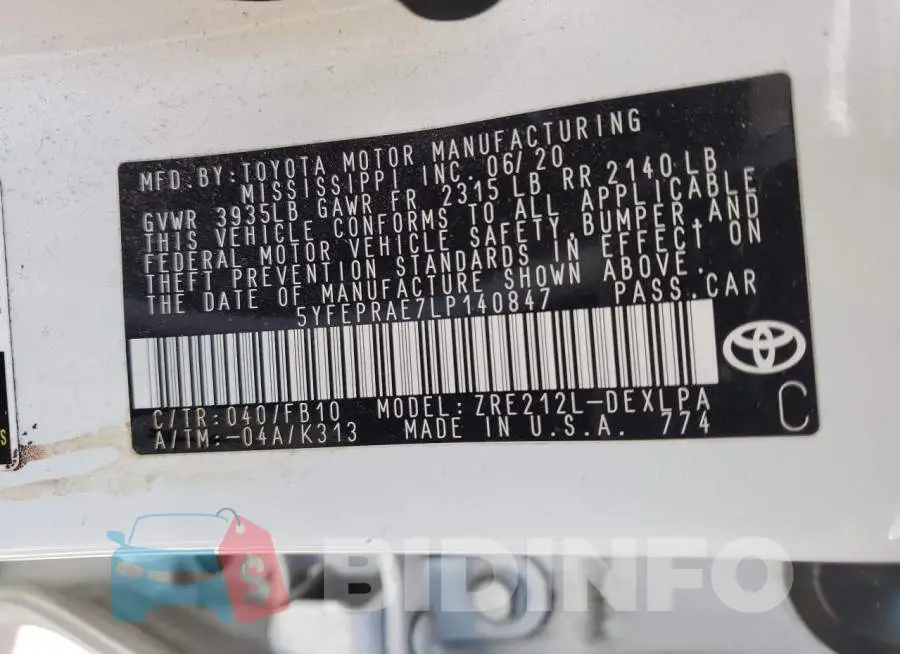 5YFEPRAE7LP140847 Photo# 13
