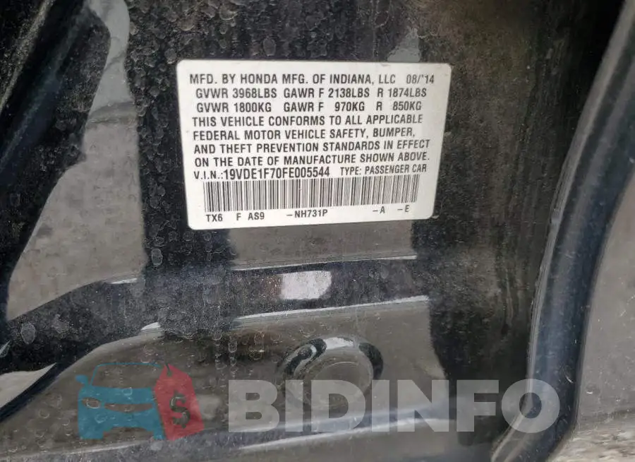 19VDE1F70FE005544 Photo# 12