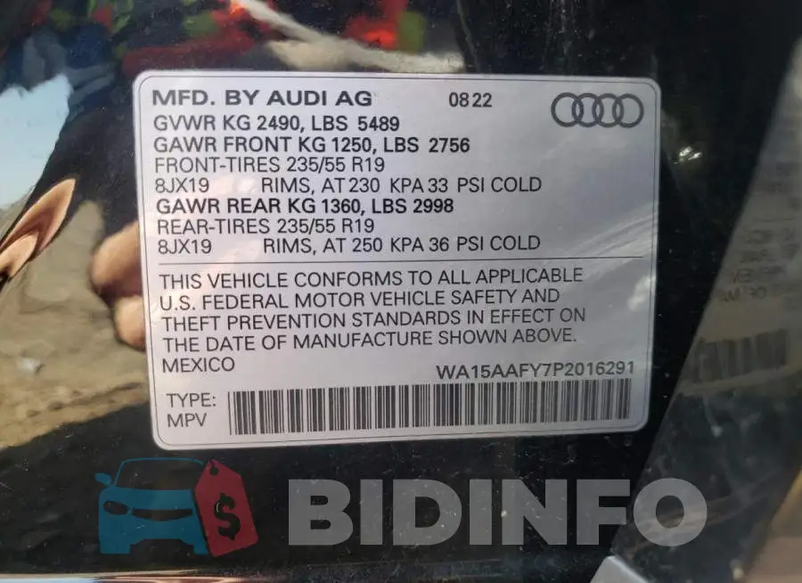 WA15AAFY7P2016291 Photo# 12