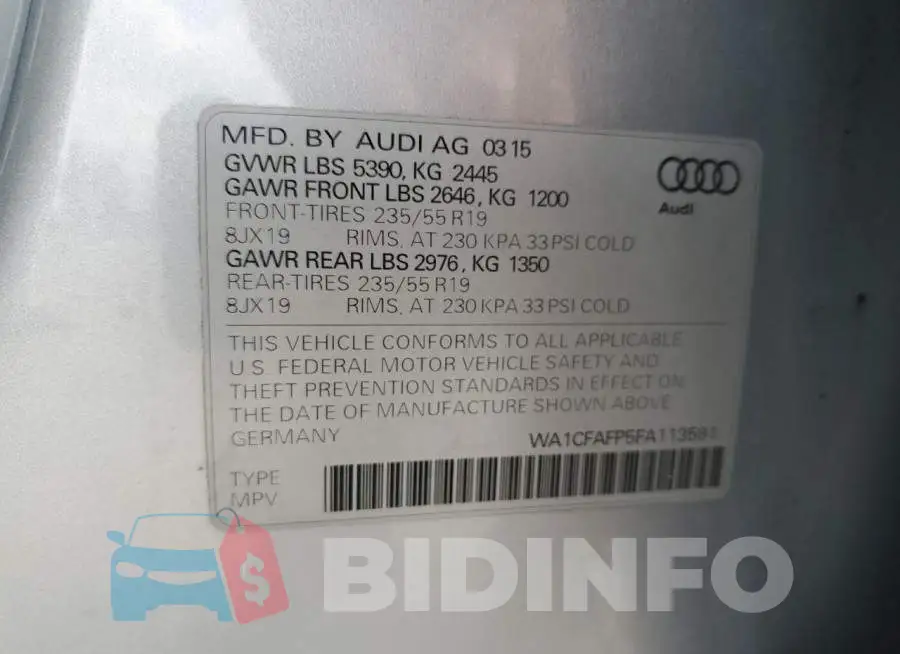 WA1CFAFP5FA113591 Photo# 13