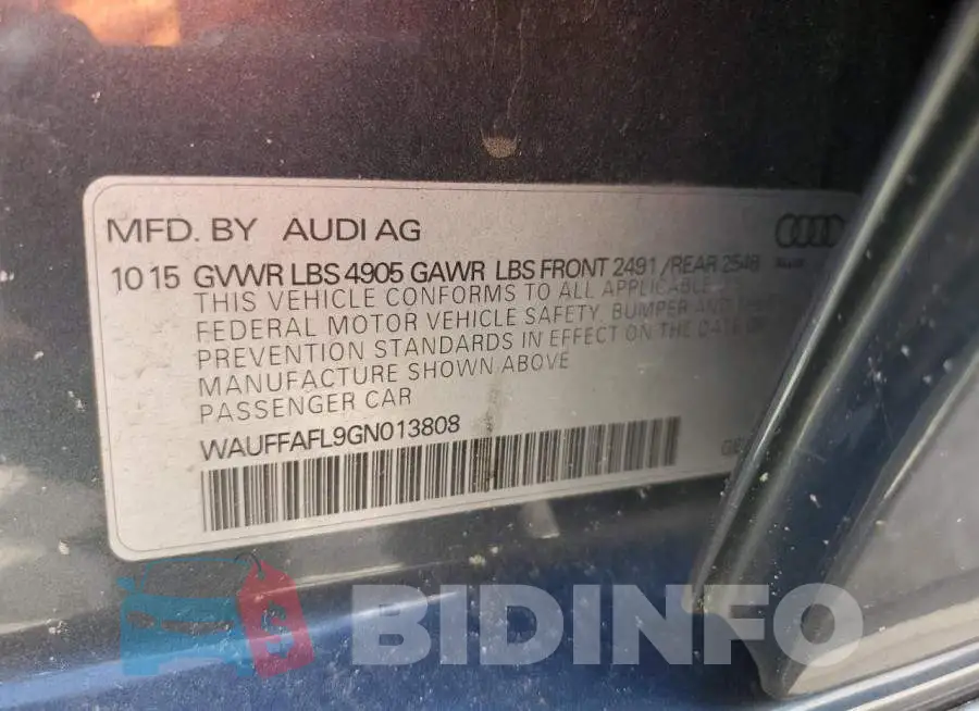 WAUFFAFL9GN013808 Photo# 13
