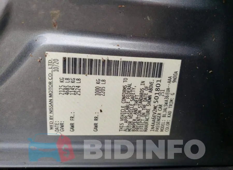 1N4AA6EV2MC501801 Photo# 12