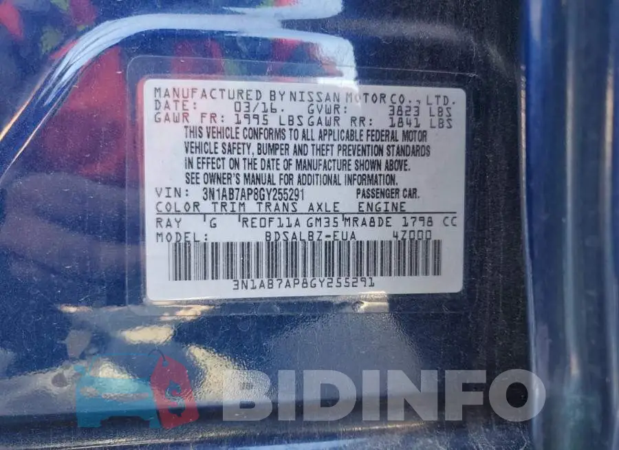 3N1AB7AP8GY255291 Photo# 12