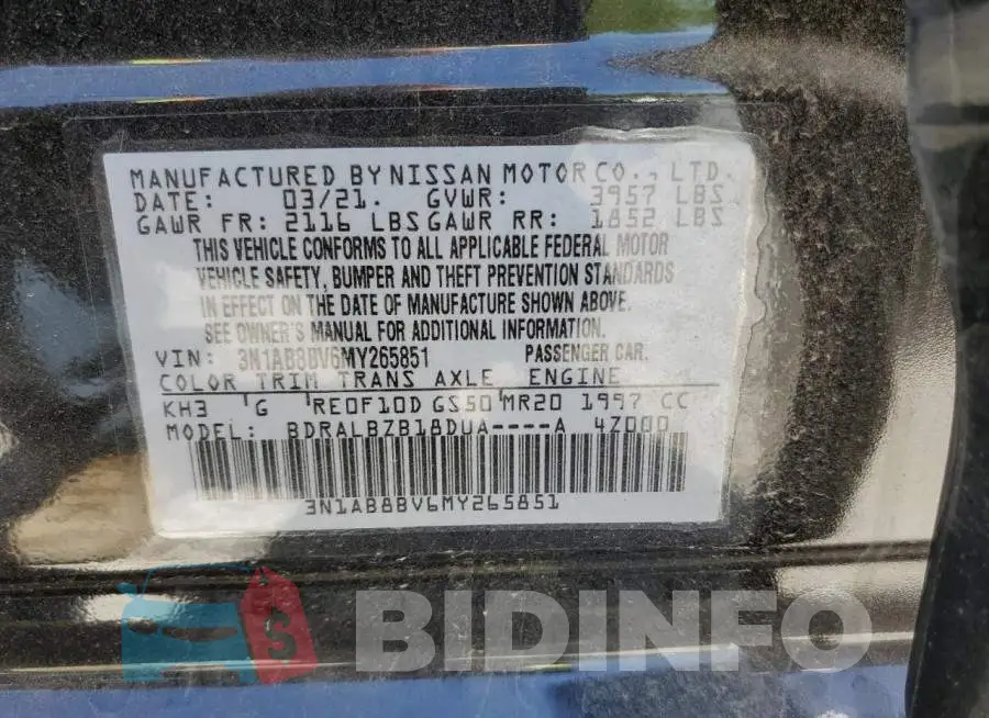 3N1AB8BV6MY265851 Photo# 12