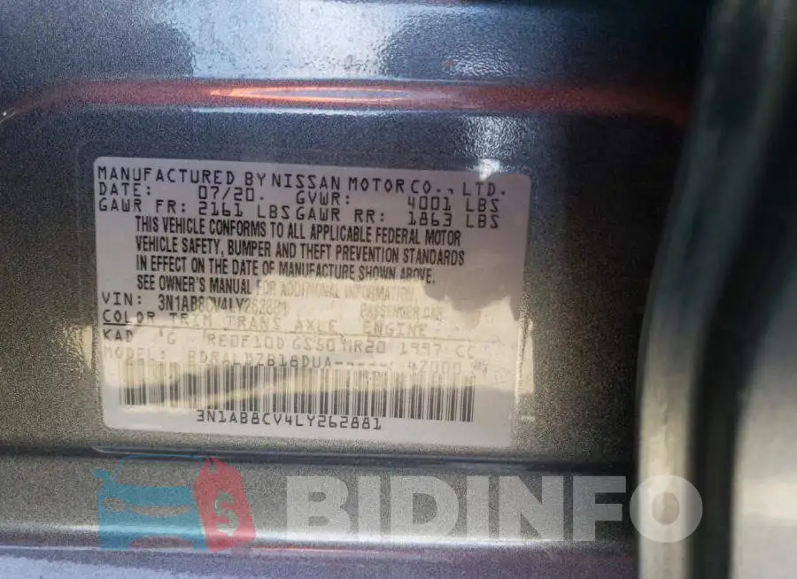 3N1AB8CV4LY262881 Photo# 12