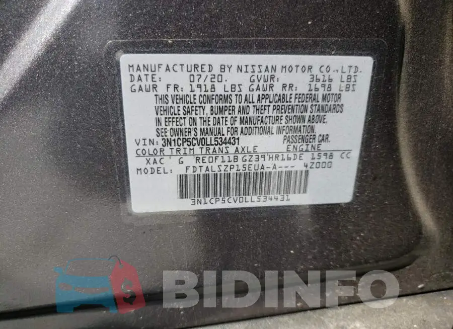 3N1CP5CV0LL534431 Photo# 12