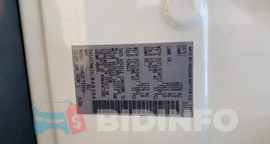 5N1AT2MK3FC848394 Photo# 10