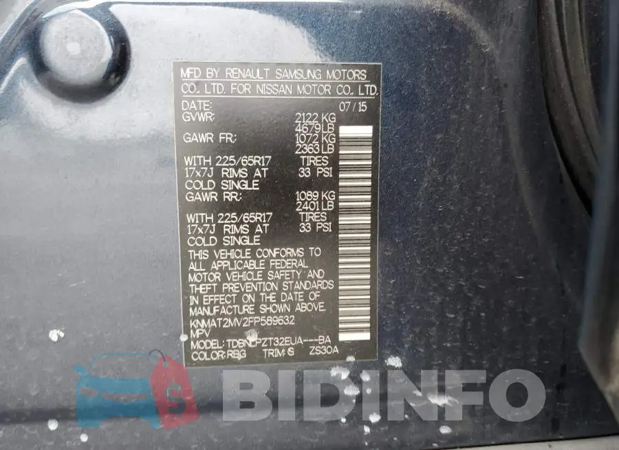 KNMAT2MV2FP589632 Photo# 13