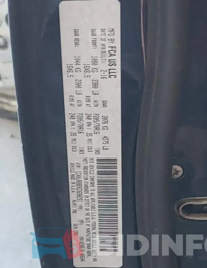 1C4NJRBB9GD690291 Photo# 14