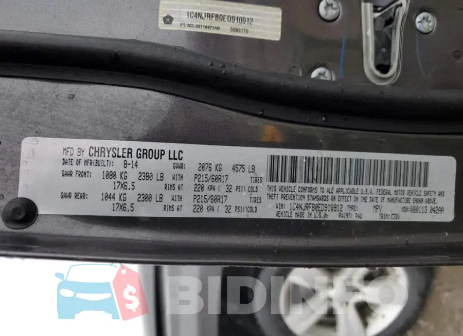 1C4NJRFB0ED910912 Photo# 12